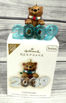 Hallmark Keepsake Ornament 2009 COOL DECADE  BEAR   REPAINT