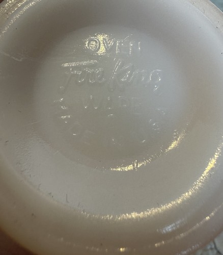 Vintage Fire King Peach Luster Cream and Sugar Set 1950s Laurel Leaf Design - Picture 13 of 13
