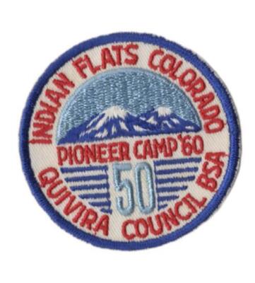 60 Pioneer Camp Indian Flats Colorado Quivira Council  BSA Patch BL Bdr.  [VA-46
