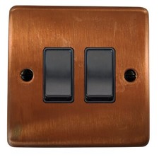 G&H Tarnished Copper CTCB Light Switches, Plug Sockets, USB, Dimmers, Toggles