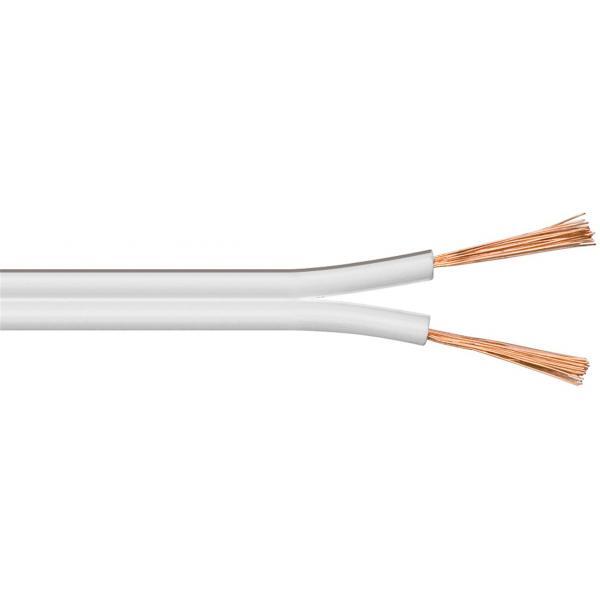 Goobay Cavo Audio per diffusori acustici Bianco 2,5 mm² matassa 100mt