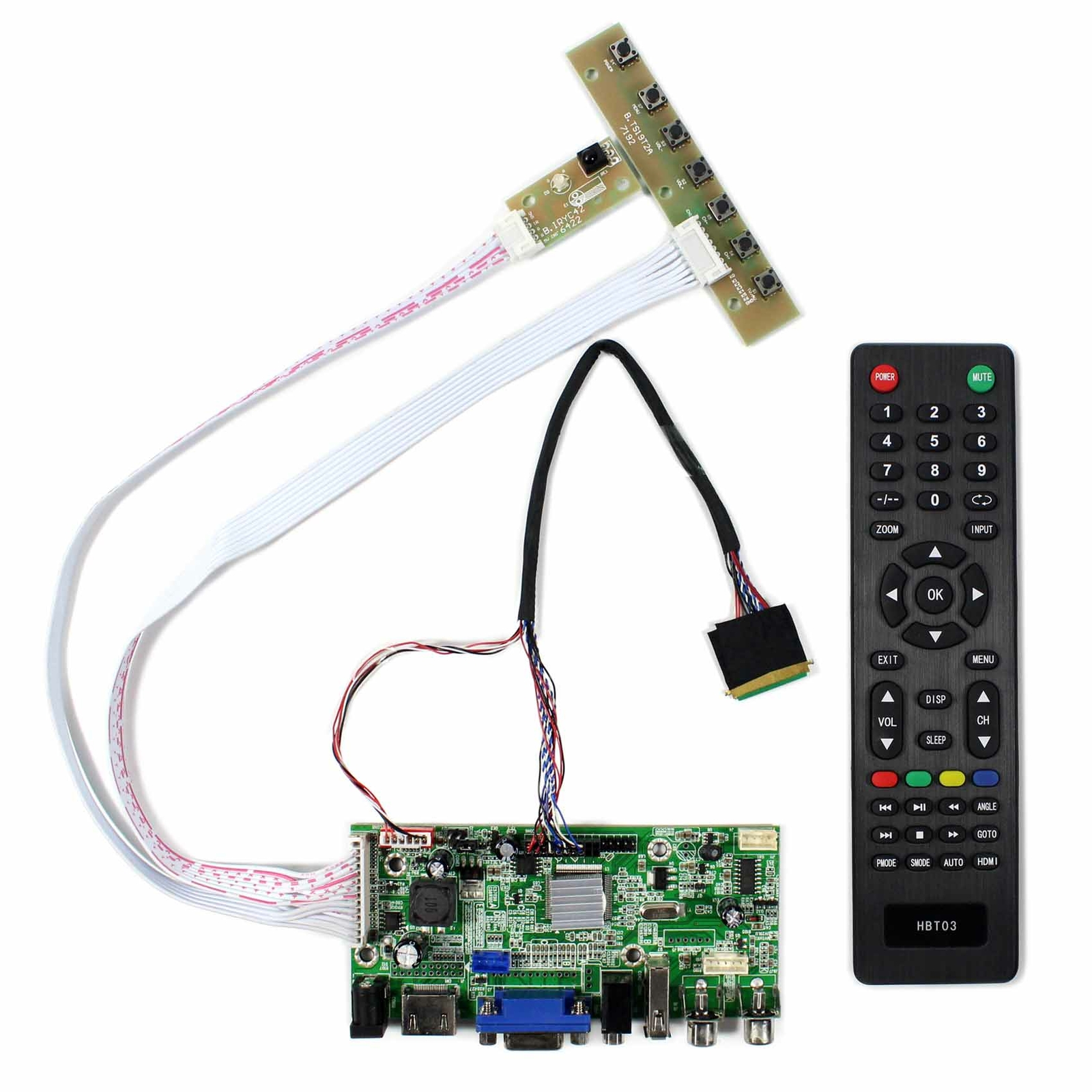 HD VGA AV Board For 14"" 15.6"" 40Pin 1366x768 LTN140AT02 LTN156AT24 LTN156AT17