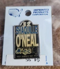 Vintage 1992 Shaquille O'Neal number 1 draft pick pin imprinted products NEW!