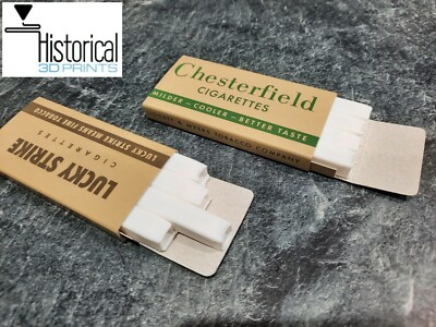 american cigarette packs American WW2 K ration cigarettes - Chesterfield or Lucky strike repro packs