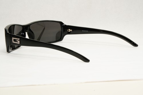 Gucci Sunglasses 1999 Vintage Black Rectangle Wrap Retro GG 2515/S 584 191223 - Picture 11 of 12