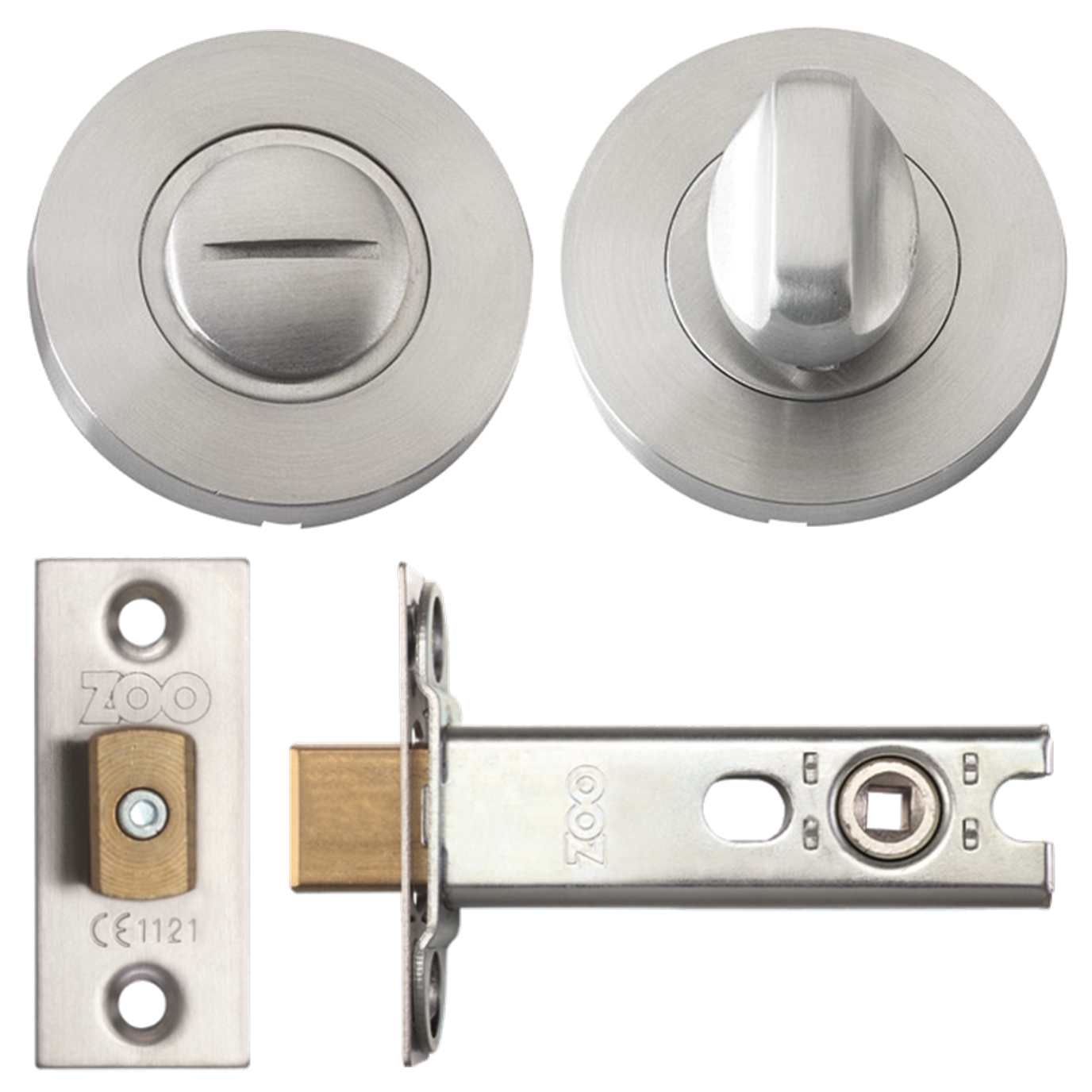 Zoo Bathroom Thumb Turn & Release With Deadbolt Lock Bolt Toilet Door ...