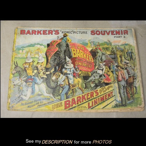 1901 Barker's Komic Picture Souvenir Part 2 Barker's Liniment