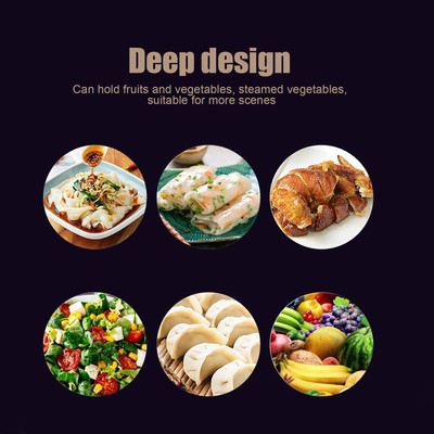 Stainless Steel Baking Tray Deep Flat Non Stick Baking Pan Food Storage Box