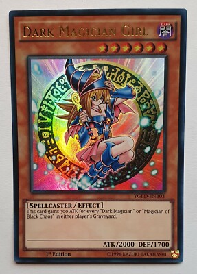 Yugioh 1st Edition Dark Magician Girl YGLD-ENB03 Ultra Rare | eBay
