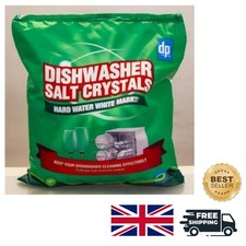 1 kg Dishwasher Salt Crystals - Prevent Limescale & Enhance Shine Effortlessly 10.99 per kilo