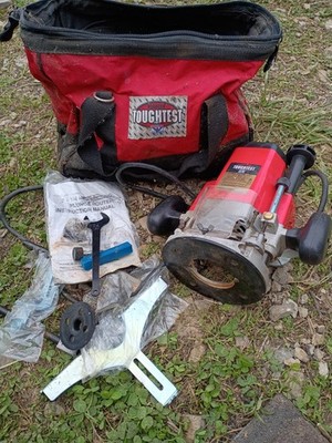 Handyman Toughest 2.25 HP Plunge Router In Bag With All Parts Runs Exc