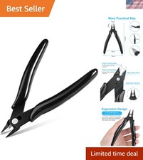 Precision Spring-Loaded Wire Cutters for Jewelry  Electronics, 1PCS Black