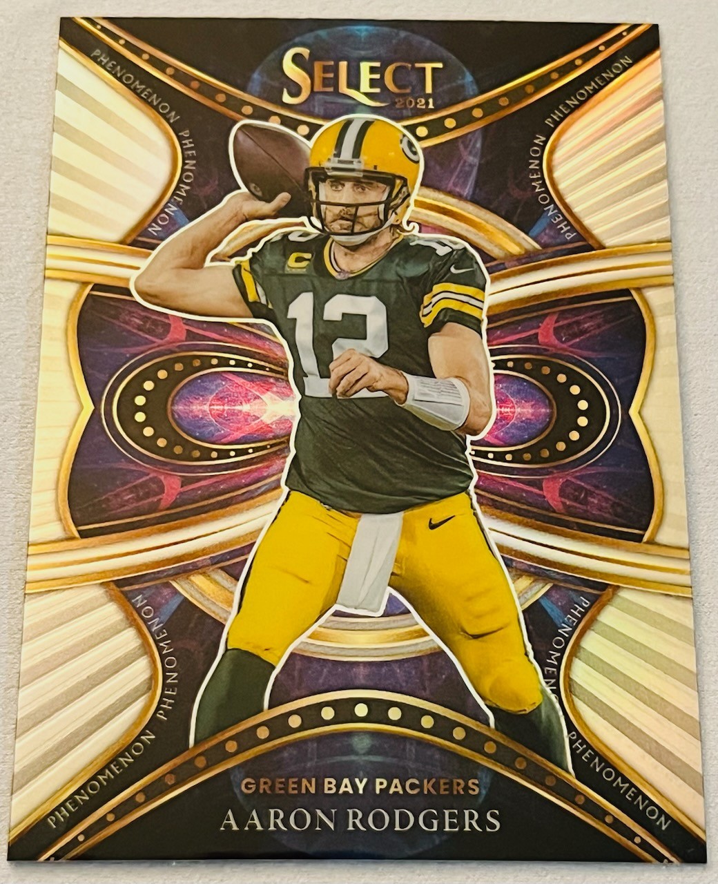 Aaron Rodgers 2021 Select Phenomenon Silver Prizm #PHE-17 Packers Steelers