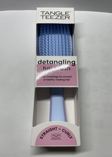 Tangle Teezer Detangling Hairbrush For Wet  Dry Hair Blue Straight  Curly