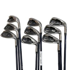 mizuno JPX E600 Iron Set 4-9,Pw,F,Sw 9pc Flex SR AMT BLACK R300 Steel