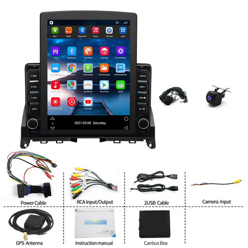 For Mercedes Benz C300 2008-2010 Android14 Carplay Car Stereo Radio NAV FM 2+32G - Picture 6 of 16