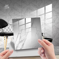 Stickers Marble Tiles 15x15 Kitchen Bathroom Tiles Wall PVC Home 20pcs
