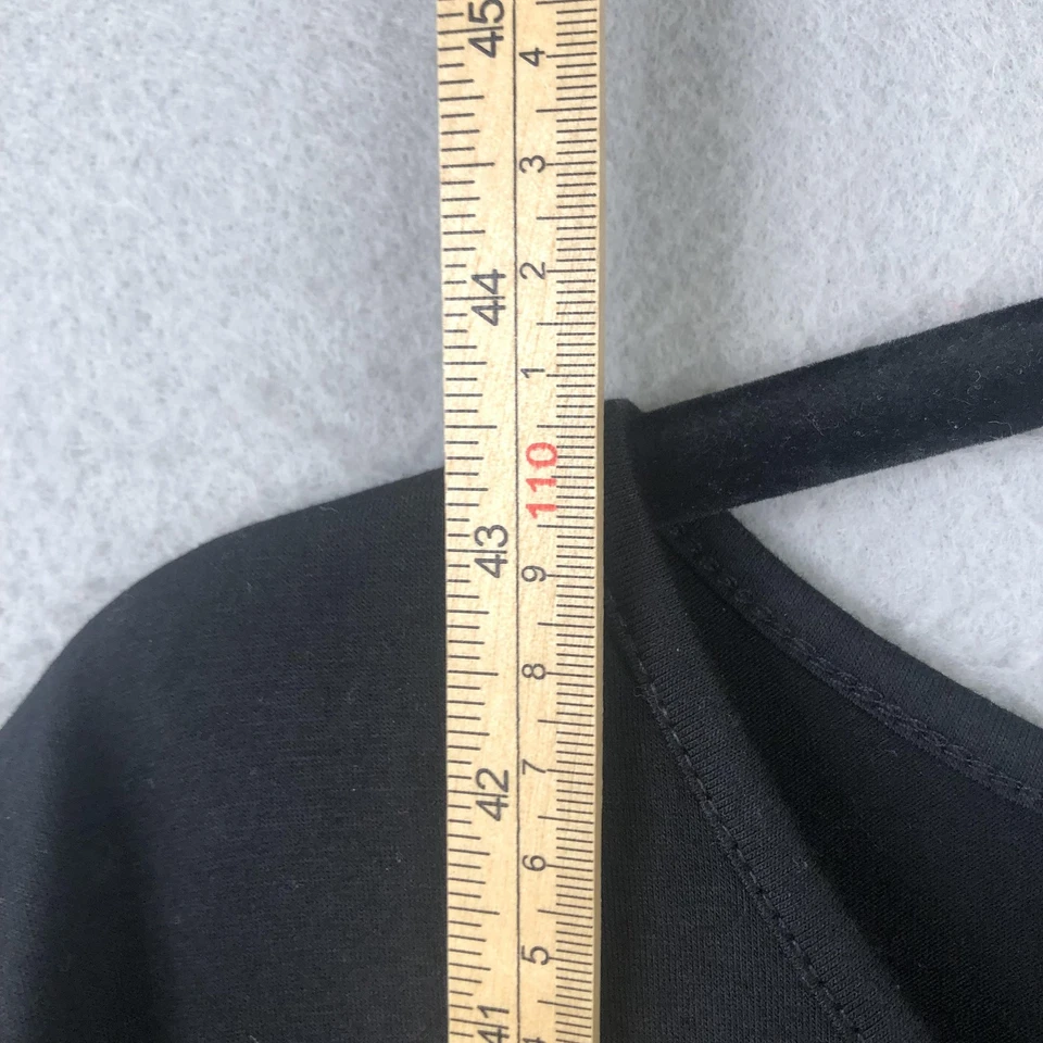 Zanzea Dress Womens Large Black Gray Colorblock Short Sleeve Pockets Tunic Midi - Image 4 of 4