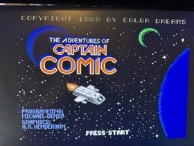 Captain Comic (Nintendo NES, 1988) Cartridge Only Tested/Working