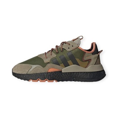Adidas Originals Nite Jogger Brown Dark Green Lifestyle Running Shoes GY0018
