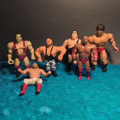 Vintage Wrestling Toy Lot | Some Knockoffs | Wwf Hasbro | Wwf Bendy