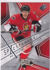08/09 UD SPX DANIEL ALFREDSSON SPXCITEMENT INSERT /999 #10