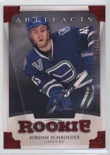 2013-14 Upper Deck Artifacts Rookies Ruby 25/299 Jordan Schroeder #174 0f2