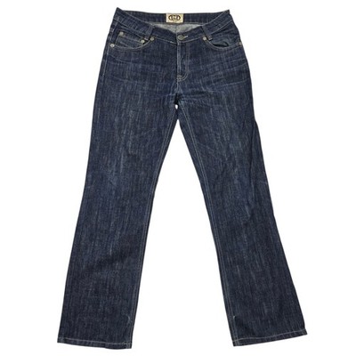 Denim Denim Junior bestickt Löwe Bootcut dunkle Jeans 14/32