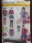 Simplicity 1785  Girls’ Knit Dress Top Legging Headband Pattern Size 4 5 6 7 8 — photo 1