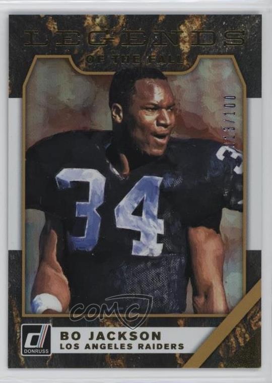 2019 Panini Donruss Legends of the Fall Holo 13/100 Bo Jackson #LF-7 05ng