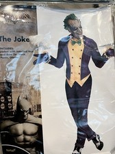 The Joker Adult Mens Arkham Franchise Halloween Costume Complete Size Large New