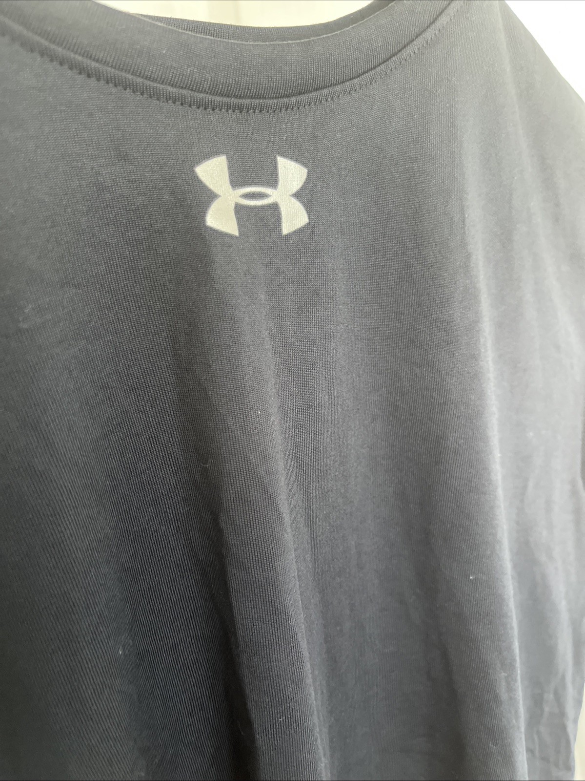 Under Armour Heatgear Boys Loose Shirt YLG Black Kids Play Gym School Running thumbnail 3