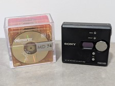 Sony Walkman Black MZ-NE410 NetMD MiniDisc Player All Functions Tested Excellent