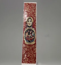 Handmade Russian Fabric Bookmark Matryoshka Nesting Doll Red & Gold