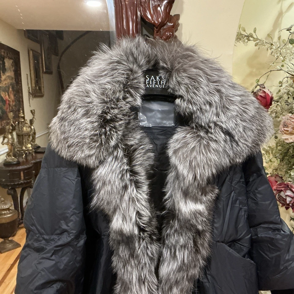 Real FUR JACKET FOX COLLAR SZ XL - Image 2 of 4