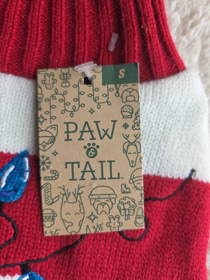 Paw And Tail Christmas Light Sweater Size Small - Image 2 of 3