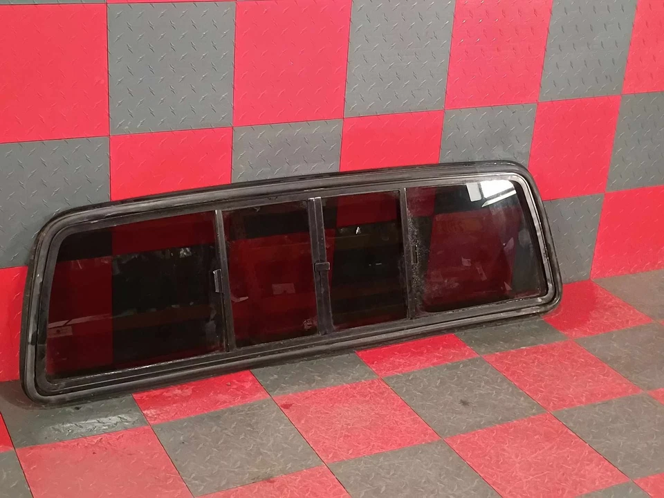 Ventana trasera corredera de vidrio con junta para Ford F150 F250 F350 80-96 Foto 3 de 4