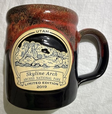 Deneen Pottery SKYLINE ARCH Arches National Park Mug Utah LTD ED 2019