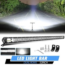 7142032384252 Work Led Light Bar Dual Row Spot Flood Combo Offroad Truck
