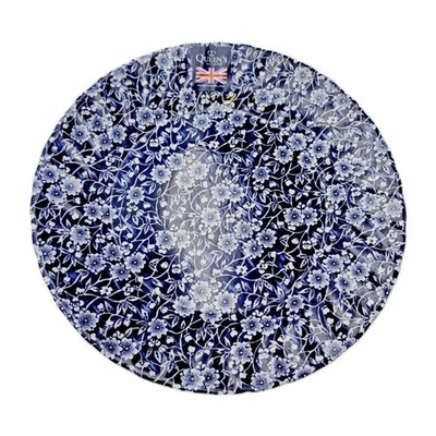 Queen's By Calico Blue Dinner Plate 10'' Made In ENGLAND