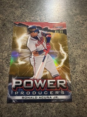 2020 Bowman's Best - Power Producers Ronald Acuña Jr. #PP-RA Gold Refractor /50