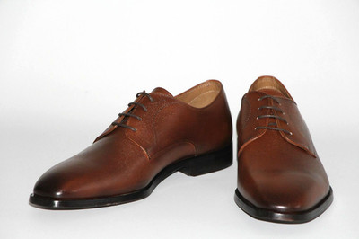 HUGO BOSS Schuhe, Mod. Lisbon_Derb_prgr, Gr. 42 / UK 8, Medium Brown