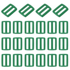 22 Pcs Tri-Glide Slider, 1/2 Inch Triglides Slider Buckle for Backpack, Green