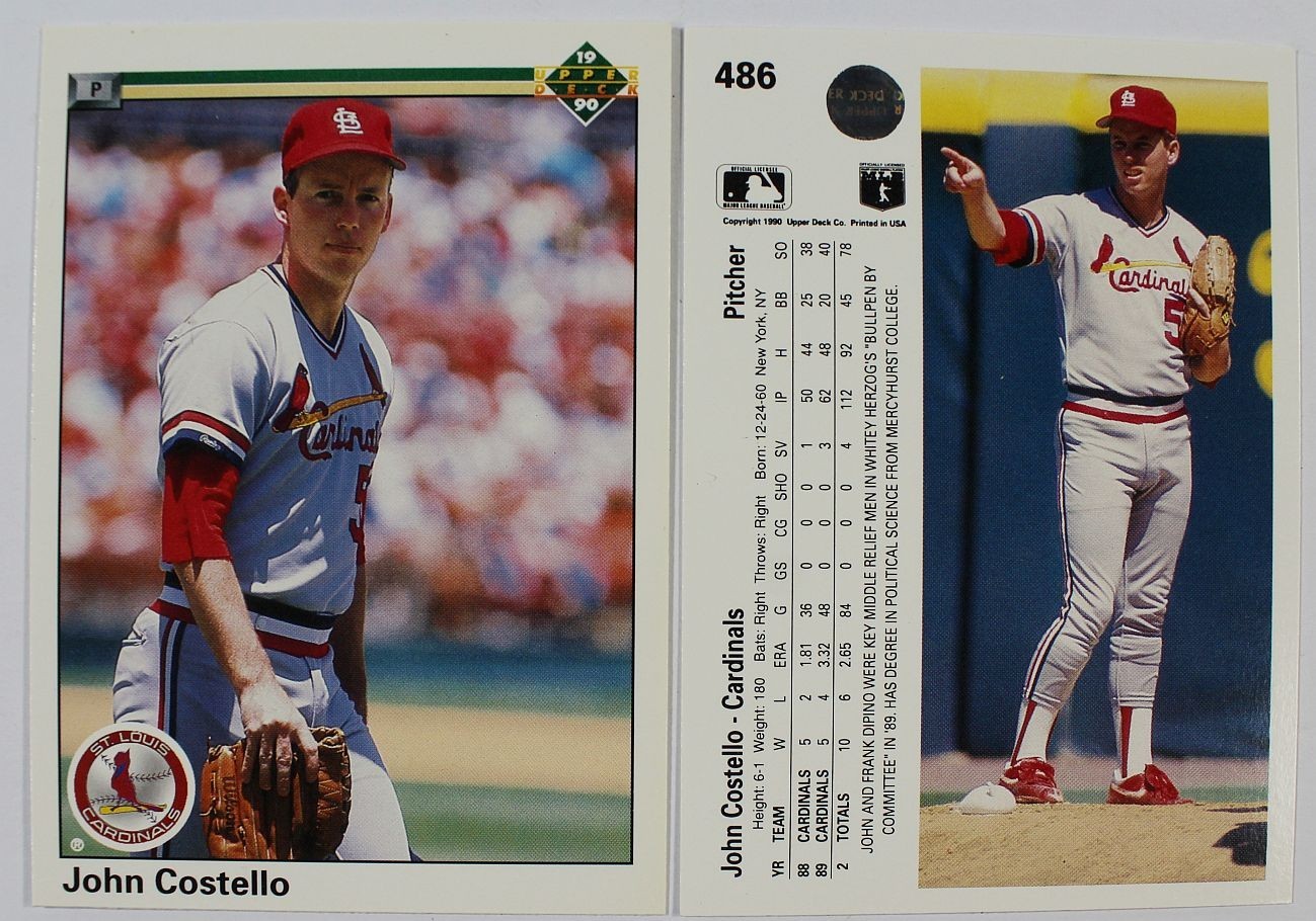 1990 Upper Deck - John Costello #486 Flawless