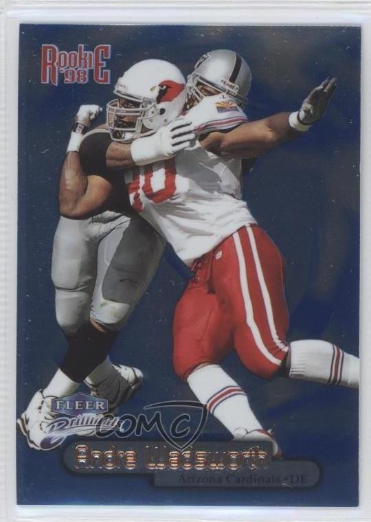 1998 Fleer Brilliants Blue Andre Wadsworth #142B Rookie RC 0a1