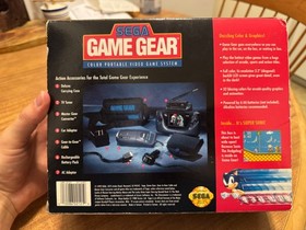 SEGA Game Gear RARE SONIC video game system bundle 100% CIB complete NEEDS RECAP
