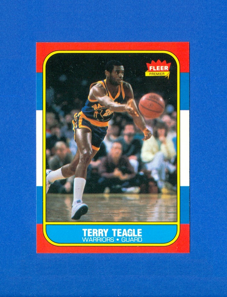 1986/1987 Fleer Basketball#107 Terry Teagle 86/87 RC Rookie Card NM/MT Condition