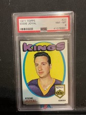 1971  TOPPS  PSA 8   NM- MT   EDDIE JOYAL  #23   LOS ANGELES KINGS