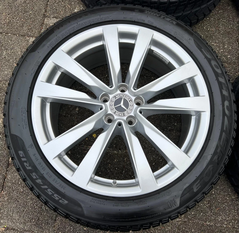 4 ORIGINAL 19" ALU WINTERRÄDER MERCEDES S-KLASSE W223 A2234013100 255/45R19 104V - Bild 4 von 4