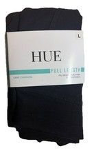 New Hue Black Full Length Pull On Denim French Terry Size Women's Large Leggings